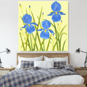 Toile Iris bleus (Insitu(Chambre))