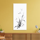 Toile Iris chinois - bw (Insitu(Salon))