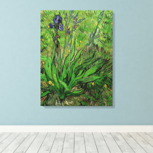 Toile Iris de Vincent van Gogh, Fleurs de jardin vintage