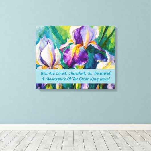 Toile Iris Elegance Inspiration (Insitu (Plancher de Bois))