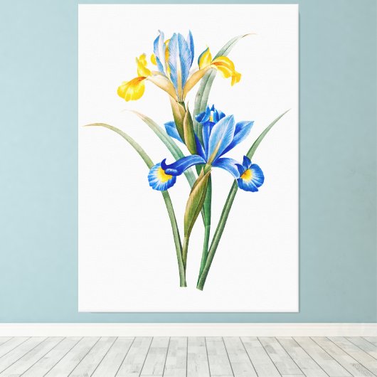Toile Iris espagnol par Pierre-Joseph Redouté (Insitu (Plancher de Bois))