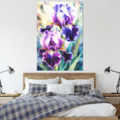Toile *~* Iris Fleurs Artsy Iris Peinture AP84 (Insitu(Chambre))