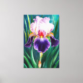 Toile *~* Iris Gras Fleur Artsy Iris Peinture AP84 (Recto)