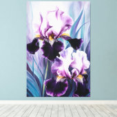 Toile *~* Iris Irises Peinture Fleur AP84 (Insitu (Plancher de Bois))