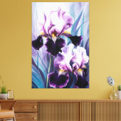 Toile *~* Iris Irises Peinture Fleur AP84 (Insitu(Salon))