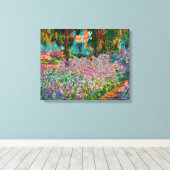 Toile Iris Jardin Monet Giverny fleurs (Insitu (Plancher de Bois))