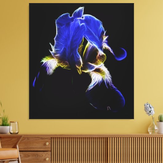 Toile Iris pourpre (Insitu(Salon))