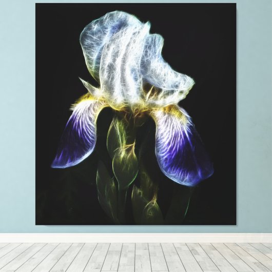 Toile Iris pourpre (Insitu (Plancher de Bois))