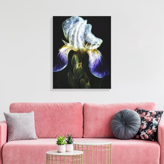 Toile Iris pourpre (Insitu(Salon))