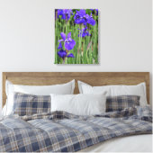 Toile Iris Pourpre Floral Botanique Photographique (Insitu(Chambre))