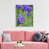 Toile Iris Pourpre Floral Botanique Photographique (Insitu(Salon))