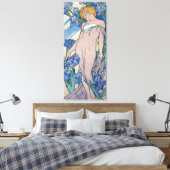 Toile Iris (Quatre Fleurs), Alphonse Mucha (Insitu(Chambre))