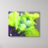 Toile Iris Vert Clair (Recto)
