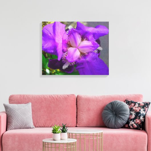 Toile Iris Violet (Insitu(Salon))