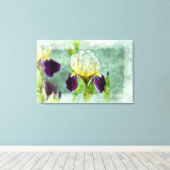 Toile Iris Violet Impressionniste Floral Peinture Art (Insitu (Plancher de Bois))
