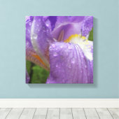 Toile Iris violet photo (Insitu (Plancher de Bois))
