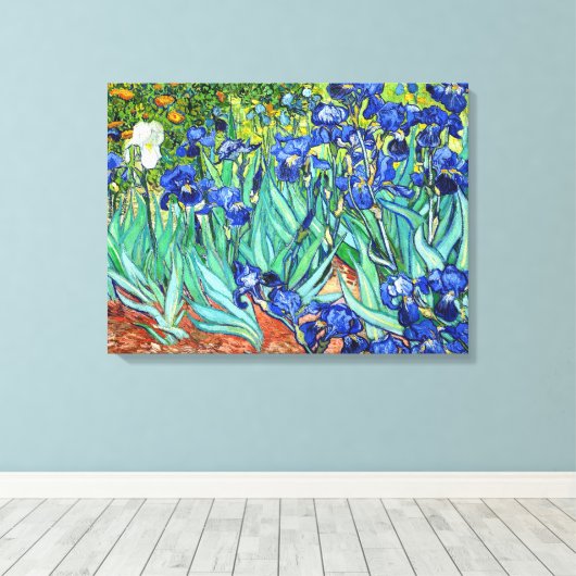 Toile Irises De Vincent Van Gogh (Insitu (Plancher de Bois))