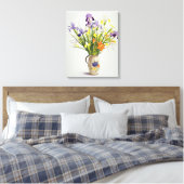 Toile Irises et Lilies dans un Jug hollandais (Insitu(Chambre))