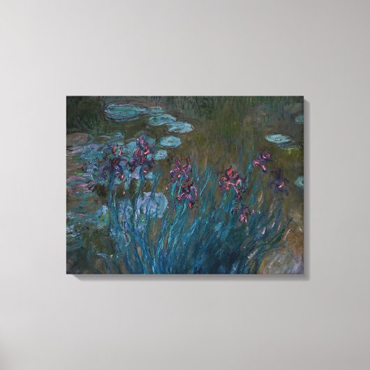 Toile Irises et nénuphars (Recto)
