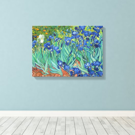 Toile Irises par Van Gogh (Insitu (Plancher de Bois))