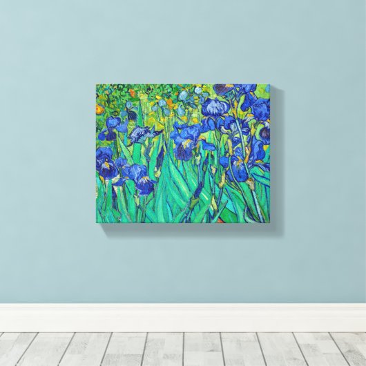Toile Irises par Van Gogh (Insitu (Plancher de Bois))