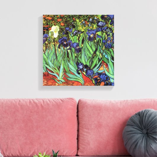Toile Irises par Van Gogh Fine Art Canvas Imprimer (Insitu(Salon))