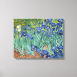 Toile Irises | Vincent Van Gogh<br><div class="desc">Irises (1889) de l'artiste post-impressionniste néerlandais Vincent Van Gogh. La peinture paysagère originale est une huile sur toile montrant un jardin de fleurs d'iris en fleurs. Utilisez les outils de conception pour ajouter du texte personnalisé ou personnaliser l'image.</div>