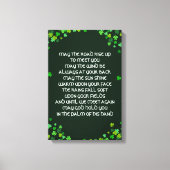 Toile Irish Blessin - Design Shamrock (Recto)