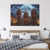 Toile Irish Red Setter Halloween Épouvantable (Insitu(Chambre))