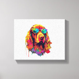 Toile Irlandais Red Setter Chig se reproduit pour un Irl