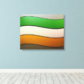 Toile Irlande Drapeau couleurs-Chrome par Shirley Taylor (Insitu (Plancher de Bois))