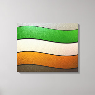 Toile Irlande Drapeau couleurs-Chrome par Shirley Taylor