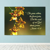 Toile Isaïe 40:8 Inspirationnel (Insitu (Plancher de Bois))