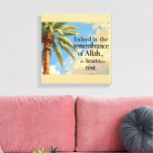 Toile Islamic Wall Art – Palm Tree with Quran Verse . (Insitu(Salon))