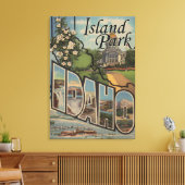 Toile Island Park, Idaho - Scènes aux grandes lettres (Insitu(Salon))