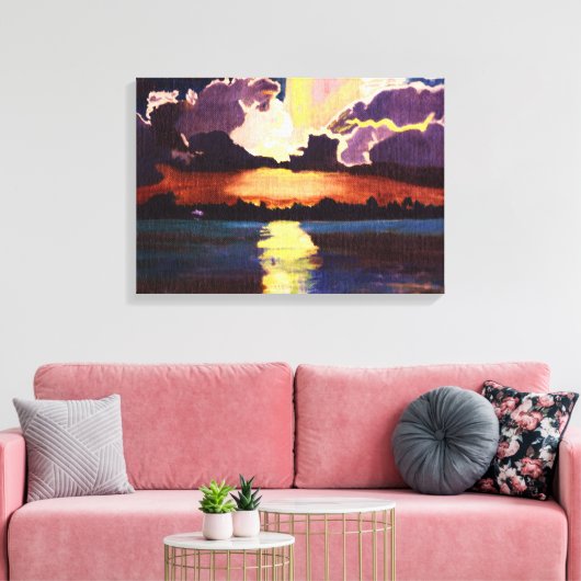 toile ISLAND SUNSET (Insitu(Salon))