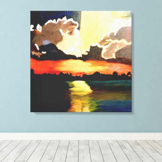 toile ISLAND SUNSET (Insitu (Plancher de Bois))