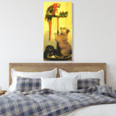 Toile Islay, Tilco, un Ara et des Inséparables par Lands (Insitu(Chambre))