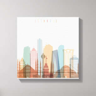 Toile Istanbul, Turquie Ville Skyline
