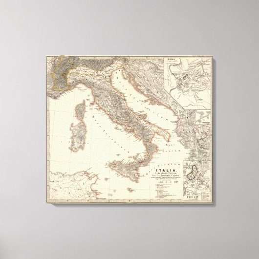 Toile Italia, Gallia Levante, Illyricum, Sicilia (Recto)
