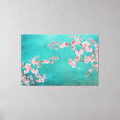 Toile Italian Green Landscape with Soft Cherry Blossoms (Recto)