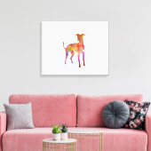Toile Italian Greyhound in watercolor (Insitu(Salon))