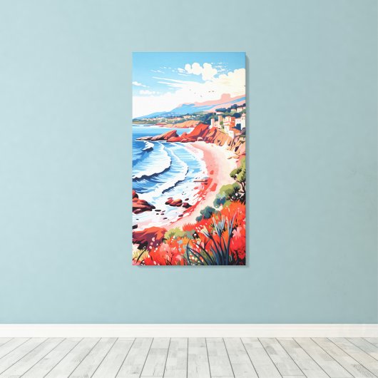 Toile Italian Seaside Village Canvas Wall Art (Insitu (Plancher de Bois))