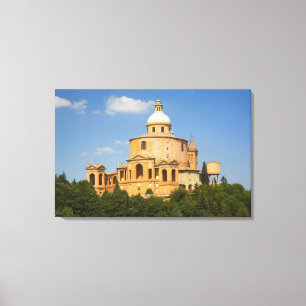 Toile Italie, Bologne, Jour ensoleillé avec Portico di S