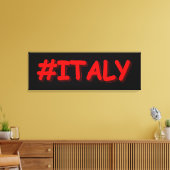 Toile "#ITALIE" Joli Design. Commandez dès maintenant (Insitu(Salon))
