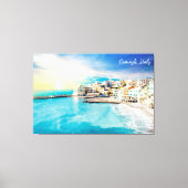 Toile Italie Plage Océan Méditerranée Pittoresque peintu (Recto)