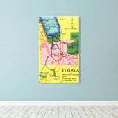 Toile Ithaca et les points d'intérêt voisins (Insitu (Plancher de Bois))