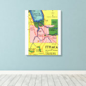 Toile Ithaca et les points d'intérêt voisins (Insitu (Plancher de Bois))