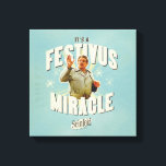 Toile It's a Festivus Miracle<br><div class="desc">Gather 'round the aluminum pole and celebrate the most unexpected moments of the season with this "It's a Festivus Miracle!" graphic. Featuring the legendary Frank Costanza in his peak holiday form, this design captures the hilarious energy of the Seinfeld holiday we all know and love. With its retro sunburst background...</div>