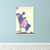 Toile <It's a Girl>par Steve Collier (Insitu (Plancher de Bois))